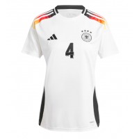 Germany Jonathan Tah #4 Replica Home Shirt Ladies Euro 2024 Short Sleeve